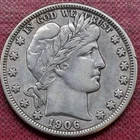 1906 D Barber Half Dollar 50c Better Grade XF #93146
