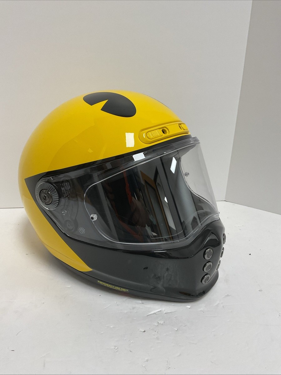 HJC V10 Pac Man LE Helmet Yellow/Black | Large | eBay
