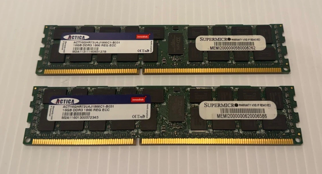 32gb Ddr3 Ecc In Computer Memory (Ram) for sale | eBay