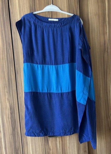 Women Karen Millen Dress Navy Silk 40 / L / 48 #9SKX