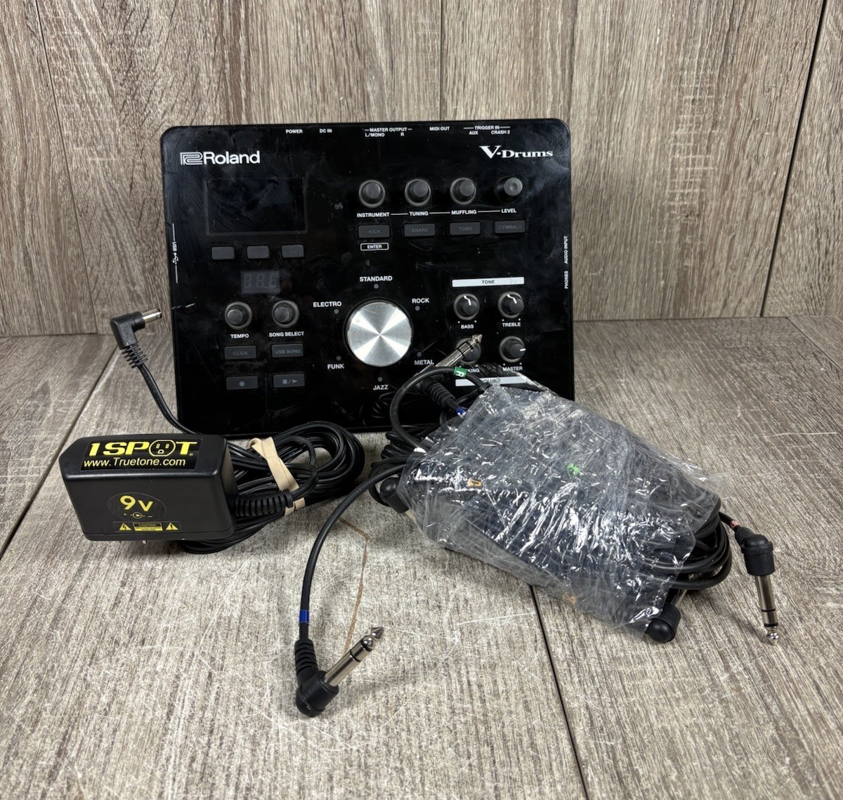 Roland TD-25 V-Drums Drum Sound Module Tested Working w/ Power Supply & Cable