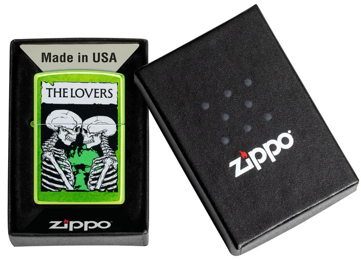 Zippo 47169, Skeleton Lovers Design, Lurid Finish Lighter, NEW | eBay