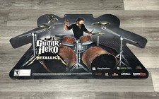 Guitar Hero Metallica GameStop Marketing Promo Video Game Sign Poster Rare