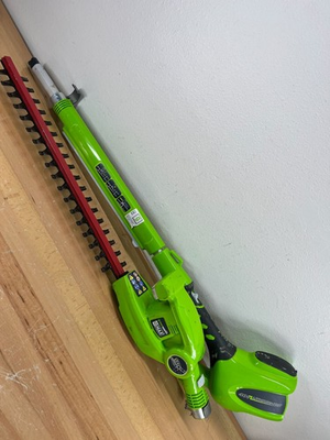 #ad 40V 20quot; GREENWORKS G=MAX ROTATING HEAD W TELESCOPIC POLE TOTAL REACH 78quot; ONLY $89.99