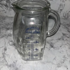 Vintage Formulette Formula Glass Measuring Pitcher 4 Cup 32oz Baby Formula Mixer