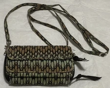 Vera Bradley Small Wallet with Detachable Crossbody Strap Retro Pattern