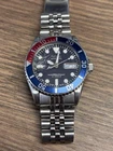 Vintage Seiko Automatic Diver Style Watch Parts Only 7256-0050 Pepsi Bezel Japan
