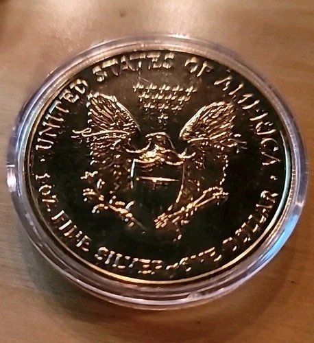 2006 American Eagle Walking Liberty 1 Oz Silver Dollar Coin Unc colorized