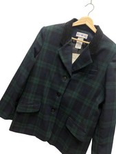 White Stag NWT Vintage Deadstock Green Blue Wool Tartan Blazer