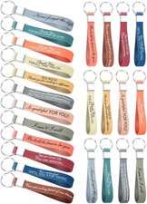 36Pcs Motivational Quote Keychains Gift, Bulk Thank You Gift Inspirational Silic