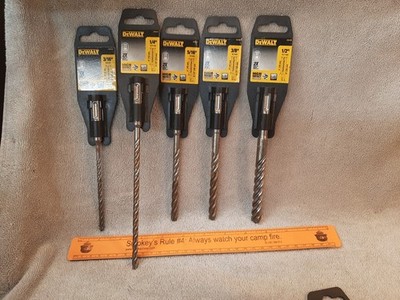 DeWalt SDS Plus  Lot Of 5 drill bits 3/16*1/4*5/16*3/8*1/2