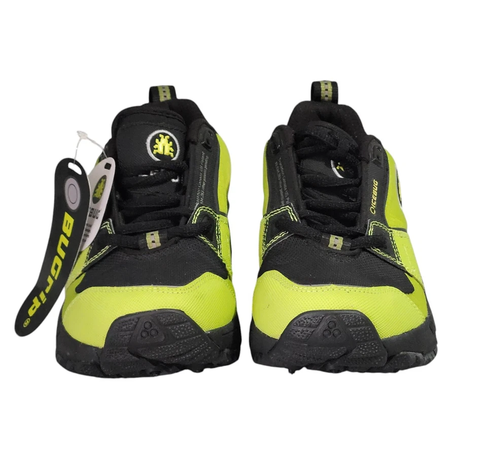 Sapatos Icebug Gryllo Feminino 6 Preto Verde Neon BUGrip Metal Studs Caminhada Corrida - Imagem 4 de 4