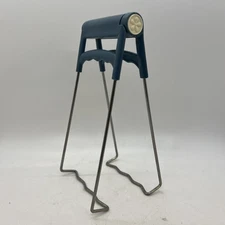 Vtg Kitchen Foldable Anti Scold/Hot Plate Bowl Jar Gripper Clip Tong Moving Blue