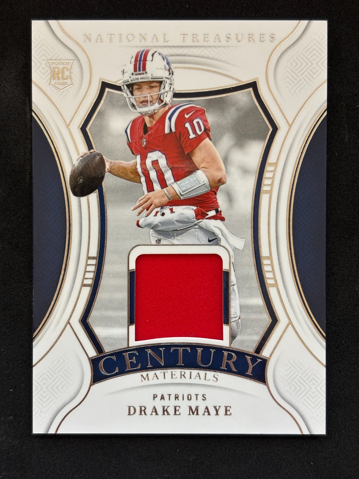 2024 National Treasures - Century Materials Drake Maye #CM-DME /99 (MEM, RC)
