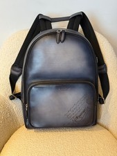 Authentic Berluti Time Off Scritto Blue Leath...