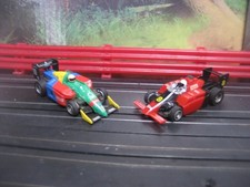 NEW Tyco HO Scale Slot Car F 1 Indy cars  19 Bennentton and 8 Diehard  read 