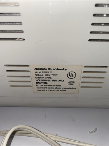 Welbilt Dual Loaf Bread Machine ABM1L23 Tested & Working w/ Manual - Bild 23 von 24