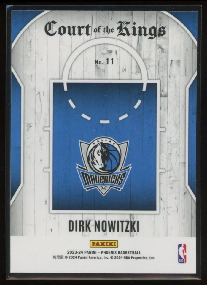 2023-24 Panini Phoenix Court of the Kings Dirk Nowitzki - Image 2 of 2