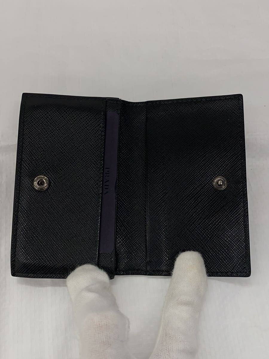 PRADA Card Case, Cowhide, Black, Plain, Men's thumbnail 4