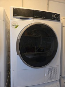 SHARP KD-HHH8S8GW3-DE, 8 kg, Wärmepumpentrockner, weiß