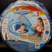 SwimWays Baby Spring Float Sun Canopy. 9-24M , Swim Step 1. 50 UPF. NEW