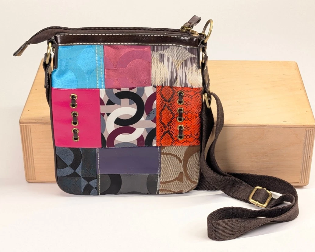 Coach Patchwork Shoulder Bag Exterior Bags & Handbags for Women