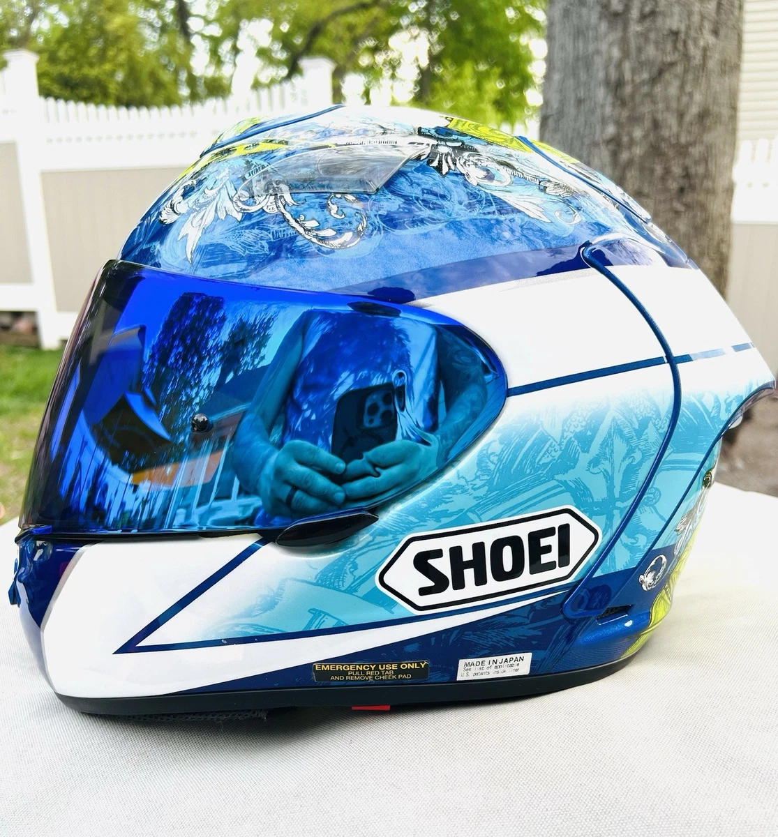 SHOEI Motocross/Enduro Blue Motorcycle & Powersports Helmets for