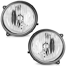 Weelmoto Pair Headlights Assembly For 2005-2007 Jeep Liberty Chrome Headlamps Weelmoto Pair Headlights Assembly For 2005-2007 Jeep Liberty Chrome Headlamps