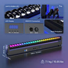 24X20W LED Swing Dot Beam Wall Washer Light RGBW Stage Moving Head Lighting