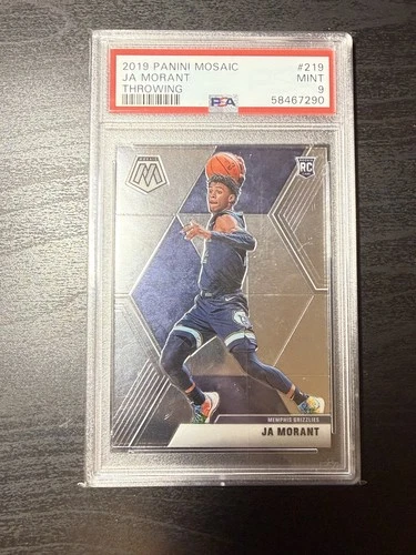 2019 Panini Mosaic #219 Ja Morant Variation PSA 9 Memphis Grizzlies