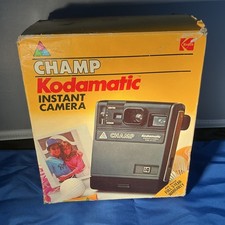 Kodak Champ Kodamatic Instant Camera w/Original Box Vintage Collector Read