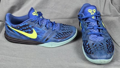 Nike KB Kobe Mentality Shoes Mens 14 Blue Volt Sneakers 704942-401 Basketball