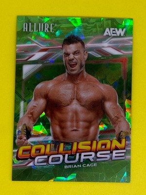 Brian Cage AEW Allure Collision Course Insert Parallel Green /99 Wrestling Card
