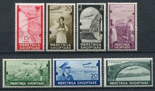 ALBANIA OCC. ITALIAN 1940 ORDINARY AIRMAIL COMPLETE SERIES MNH** CAT. S7