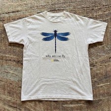 Blue Dragonfly Graphic Tee National Geographic Why Am I So Fly Mens T-Shirt