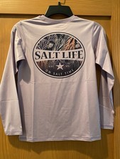 Salt Life Girl s Light Purple Long Sleeve SLX Drifit Shirt NWT Size M