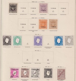 Portugese Timor 1884 collection of 13 CLASSIC stamps / HIGH VALUE!