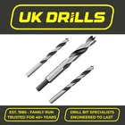 WOOD DRILLS - LIP & SPUR, FULLY GROUND, BRAD POINT,  3-20mm