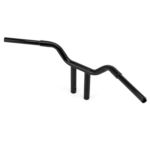 Manillar de barra 12" MX-T negro para Harley Softail Sportster 883 1200 Road King FLH - Imagen 17 de 20