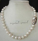16-25 ” 9-8 MM AKOYA NATURAL White PEARL NECKLACE 14K GOLD CLASP