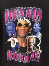 Vintage Dennis Rodman Bad Boy Black MEn S-2345XL T-shirt