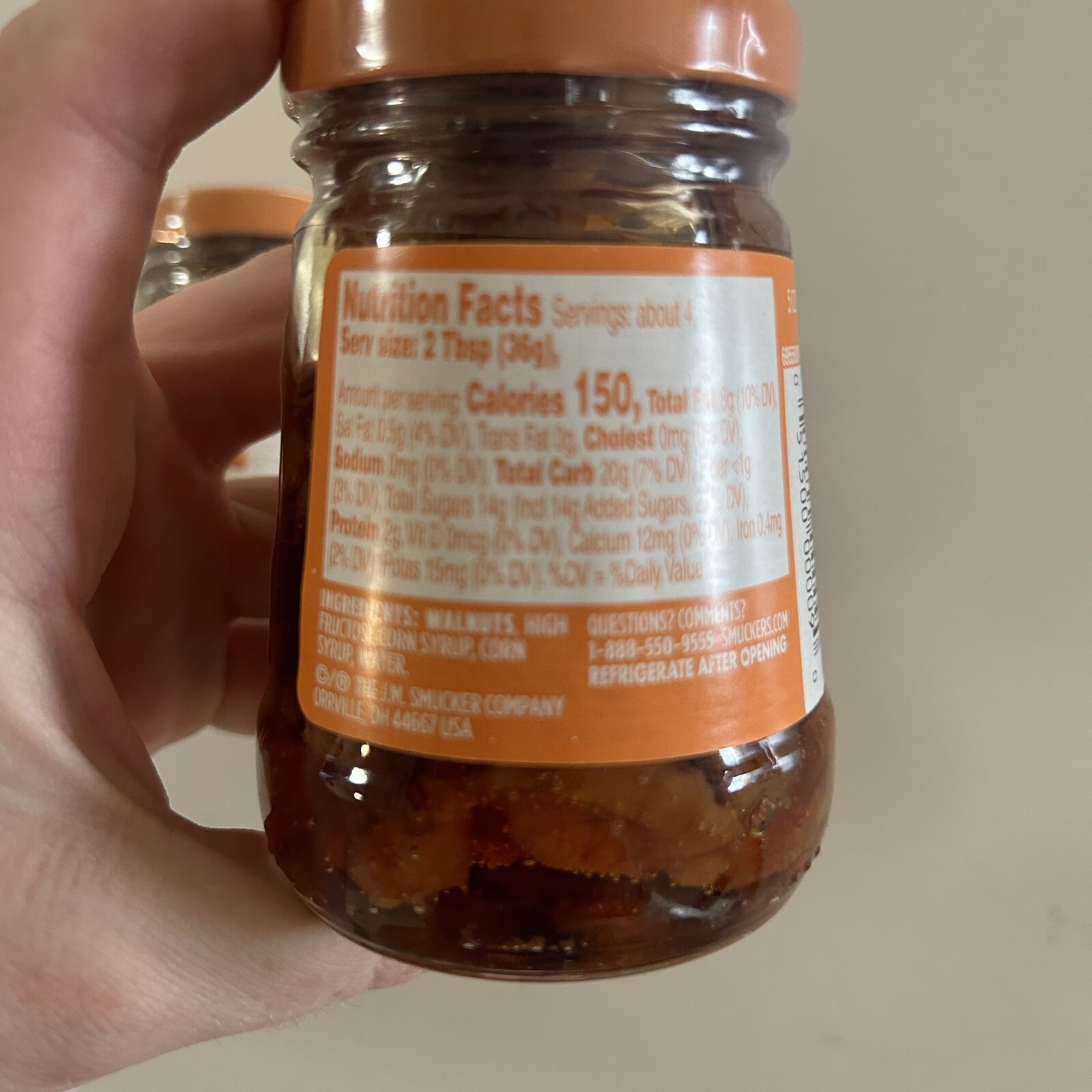 Smucker's Walnuts in Syrup Topping 5 Ounces Set Of 2 Discontinued