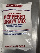 MORRISON'S COUNTRY STYLE PEPPERED GRAVY  1 bag of MIX  1.5 lb