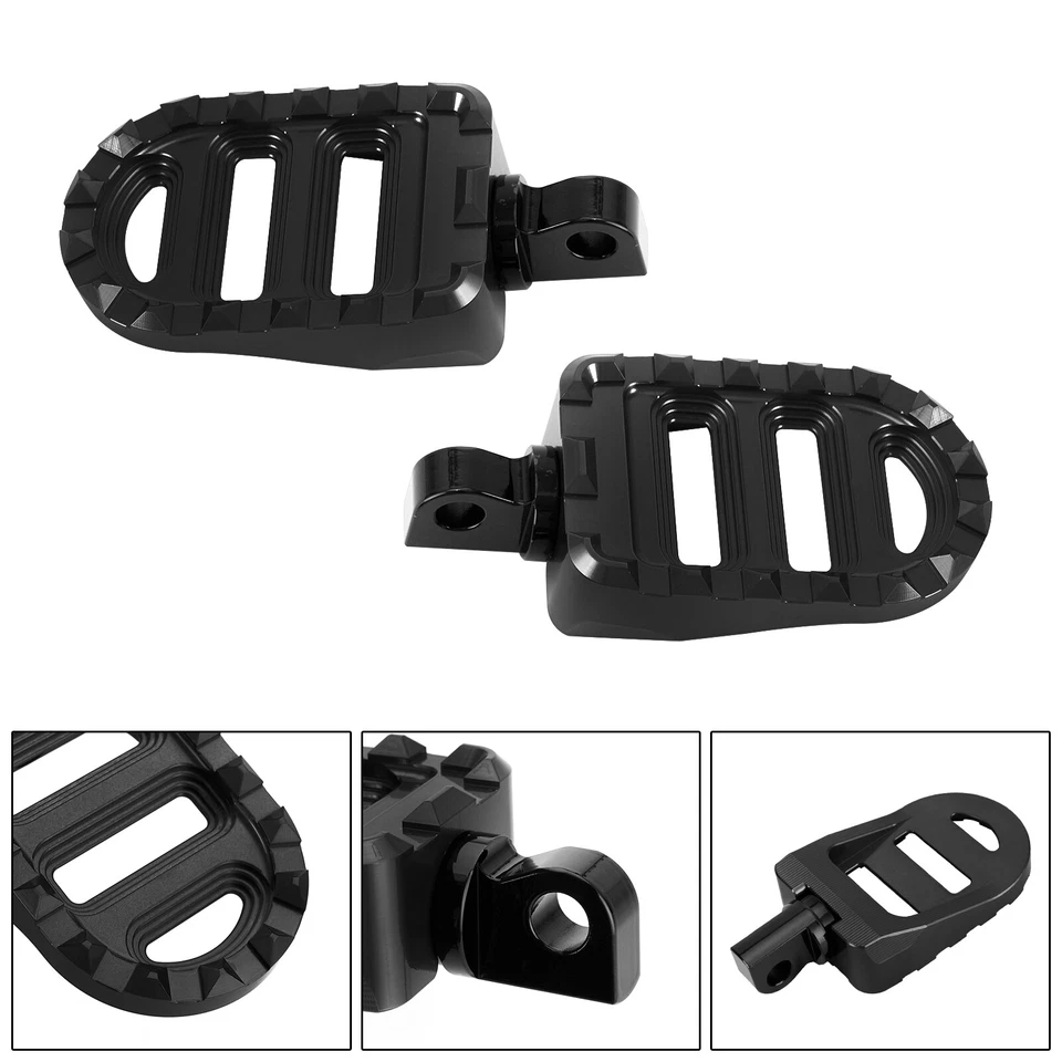 Front Footrests Foot Peg for Dyna Sportster 883 Electra Glide Road Glide BLK #3 Foto 3 de 4