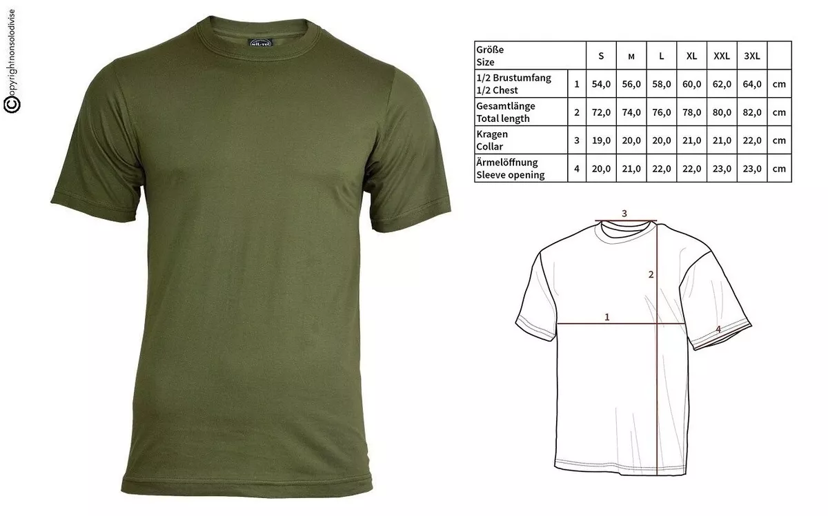 T shirt verde esercito italiano sale