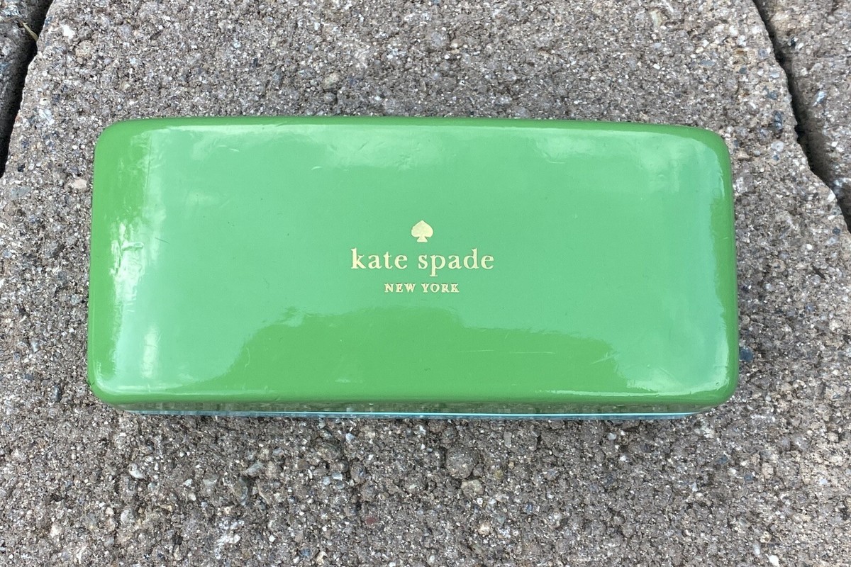 Kate Spade Nordstrom Light Blue Sunglasses + Blue Green Hard Clamshell Case Kate Spade Blue & Green Oversized Sunglass Case Hard Clam  main image 3