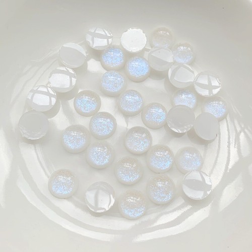 6mm&8mm 100Pcs Shiny Round Rhinestone Applique Flatback Resin Gems Crystal Stone - Picture 2 of 22