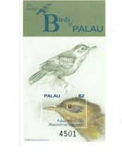 Palau - 2000 - Birds - Souvenir Sheet - MNH