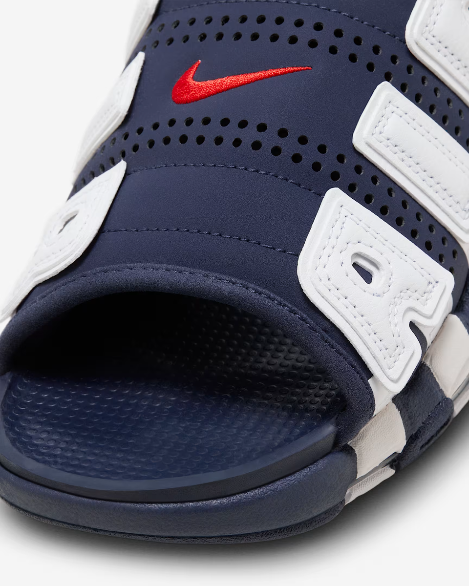 靴 Nike Air More Uptempo Slide FQ8699-400 Nike Air More Uptempo Slide 'Olympic' FQ8699-400