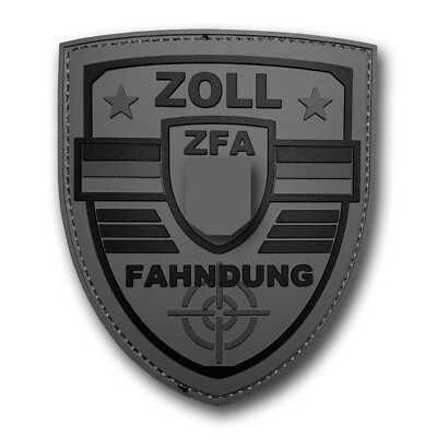 ZOLL ZFA BLACK OPS Patch, Fahndung, Ermittlungen, Zollfahndungsamt, Aufnäher NEU